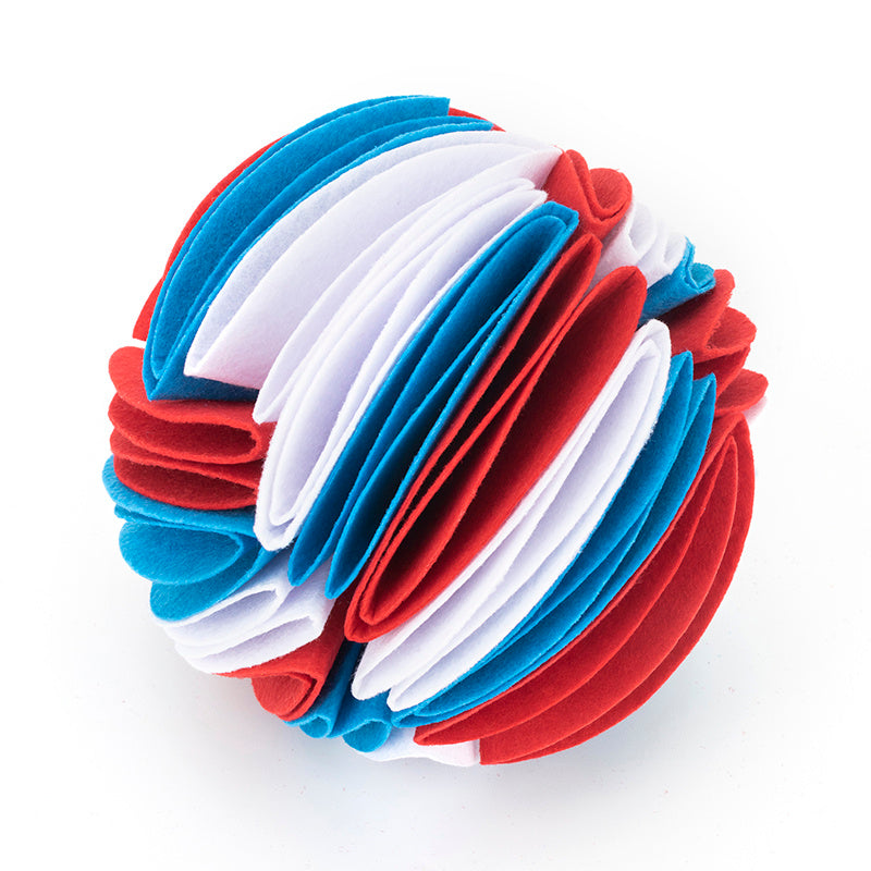 Foldable Dog Snuffle Ball – IQ Training & Feeding Toy for Dogs