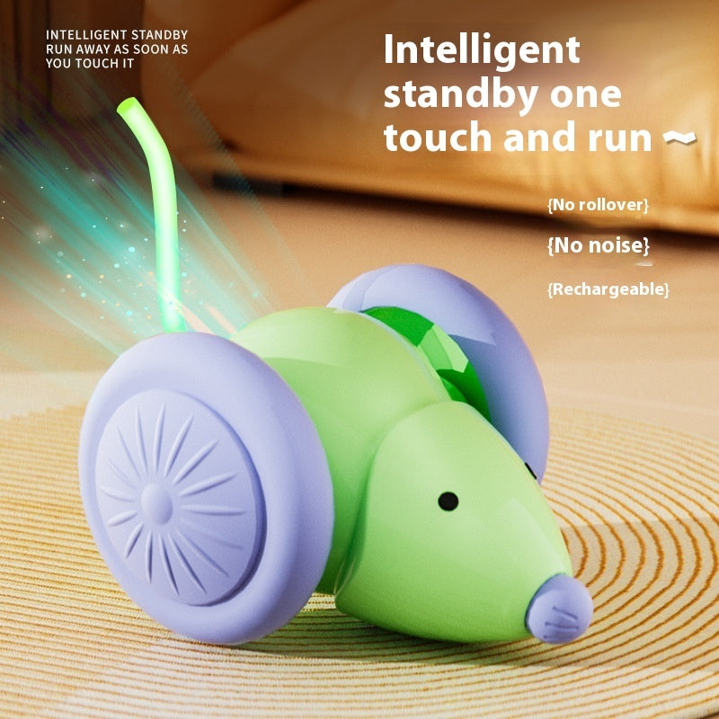 Interactive Electric Cat Toy – Smart Mouse Car with Obstacle Avoidance