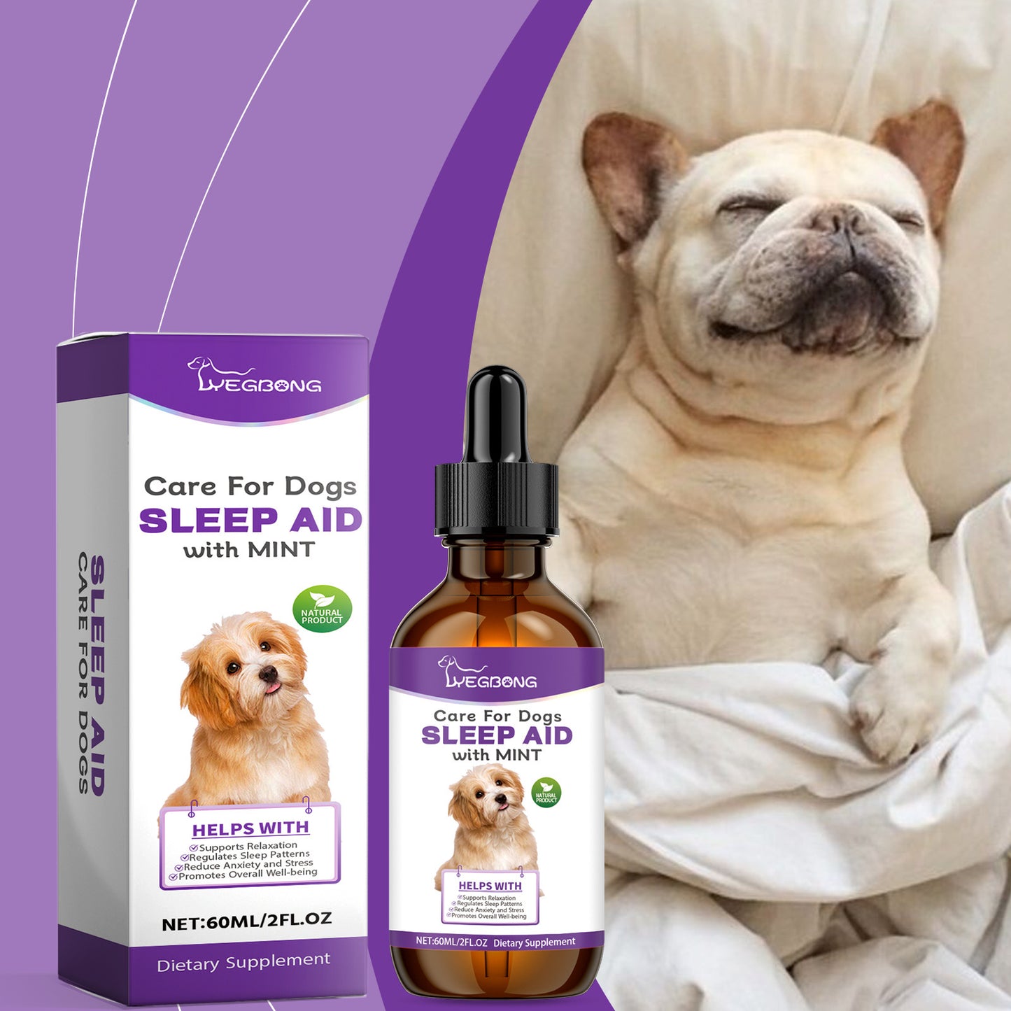 Dog Sleep Drops – Natural Calming Support for Restful Nights