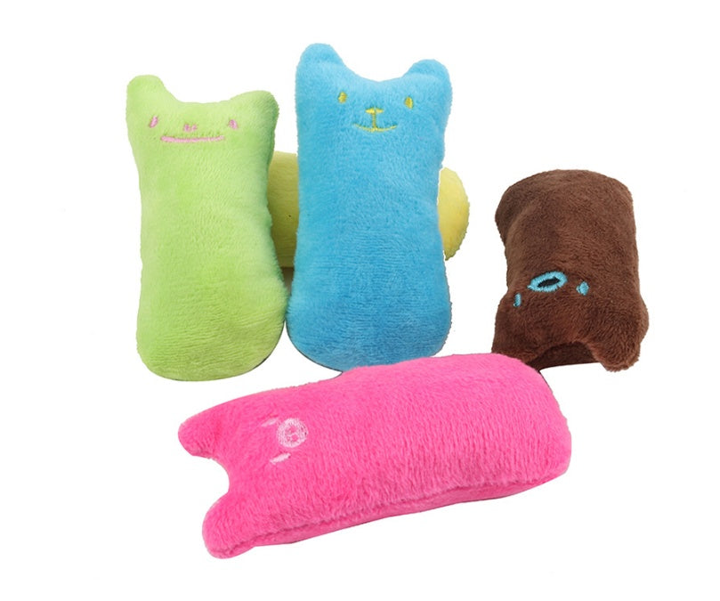 Catnip Plush Toy Pillow – Interactive Cat Chew & Bite Cushion
