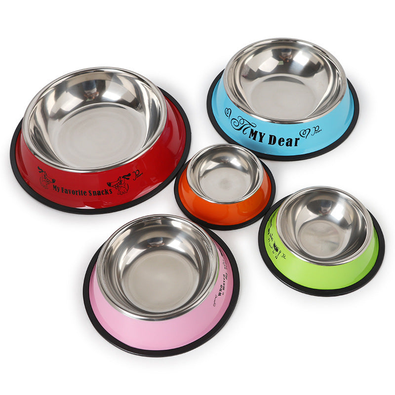 Basics Stainless Steel Dog Bowl, Single