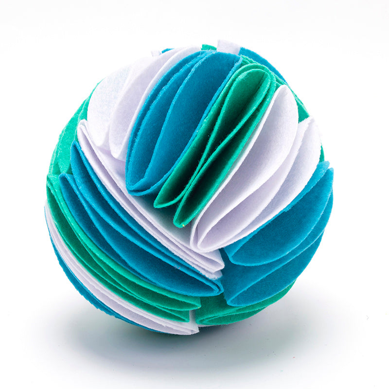 Foldable Dog Snuffle Ball – IQ Training & Feeding Toy for Dogs