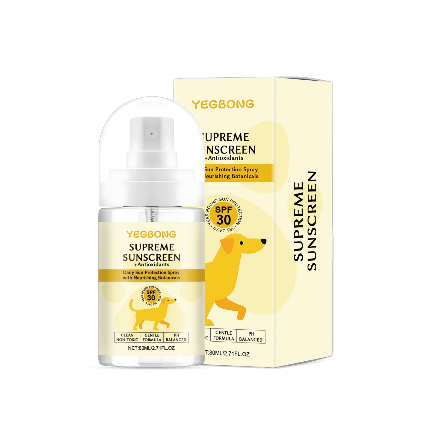 Dog Sun Protection Spray – Safe & Gentle UV Shield for Pets