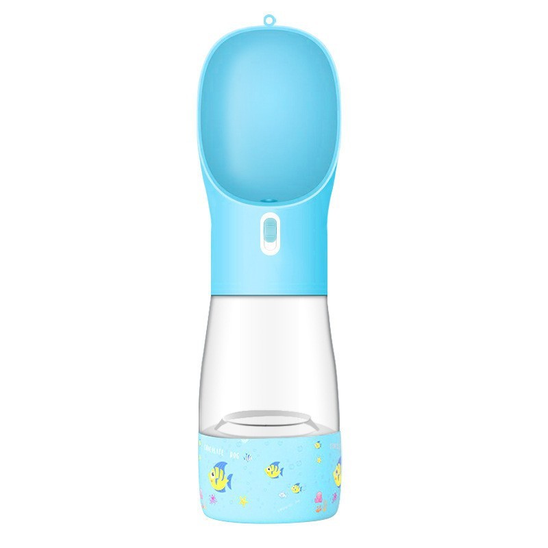 2-in-1 Portable Dog Water Bottle & Bowl – Travel Pet Feeder for Outdoor Walks