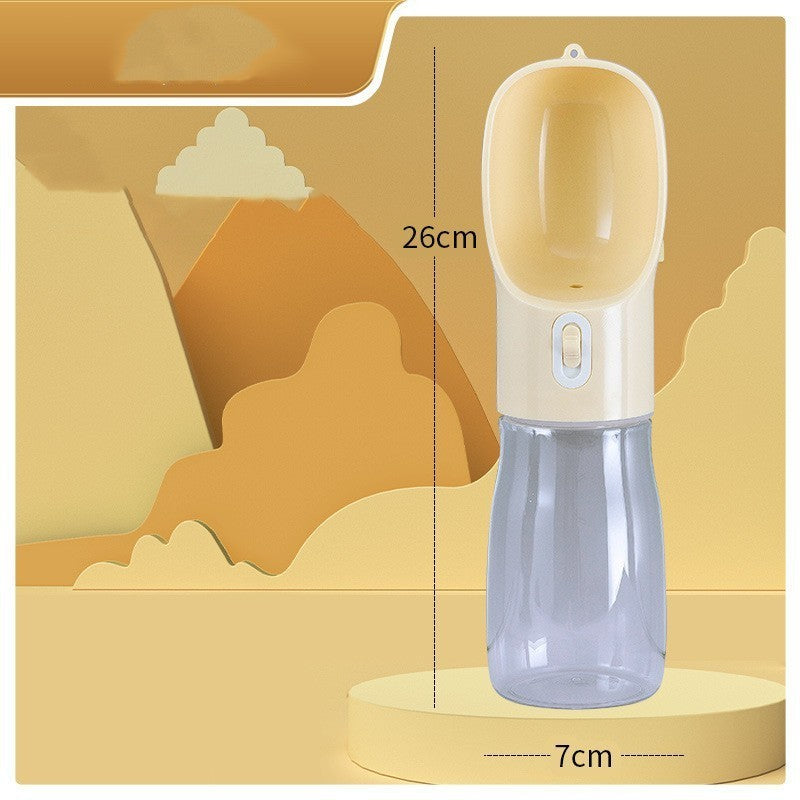 2-in-1 Portable Dog Water Bottle & Bowl – Travel Pet Feeder for Outdoor Walks