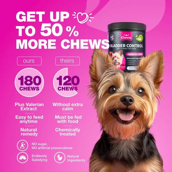 Dog Cranberry Supplement – Natural UTI & Bladder Support for Kidney Health