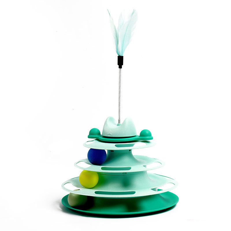 Interactive Cat Space Tower – Multi-Level Play Board Toy