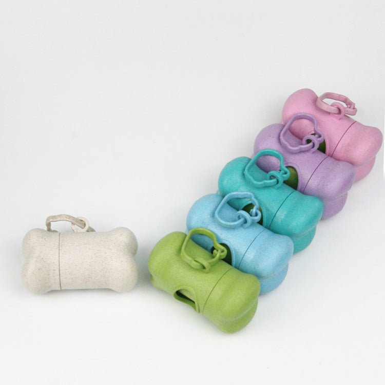 Portable Bone-Shaped Pet Waste Bag Holder – Eco Poop Dispenser for Dogs