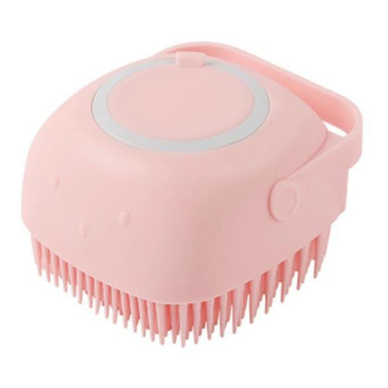 2-in-1 Silicone Pet Bath & Massage Glove – Shampoo Dispensing Grooming Brush for Dogs & Cats