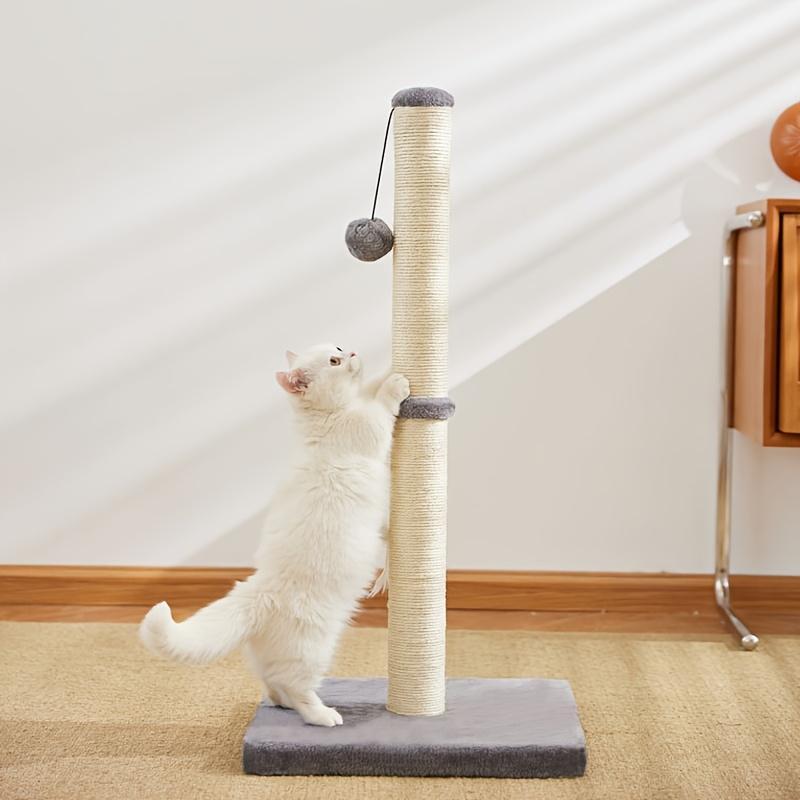 Durable Sisal Cat Scratching Post with Hanging Ball – Space-Saving Indoor Play & Exercise Tower