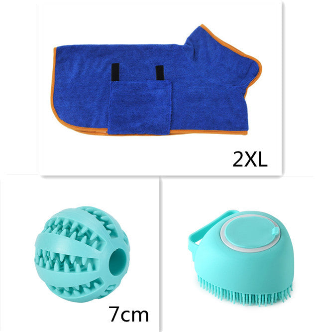 2-in-1 Silicone Pet Bath & Massage Glove – Shampoo Dispensing Grooming Brush for Dogs & Cats