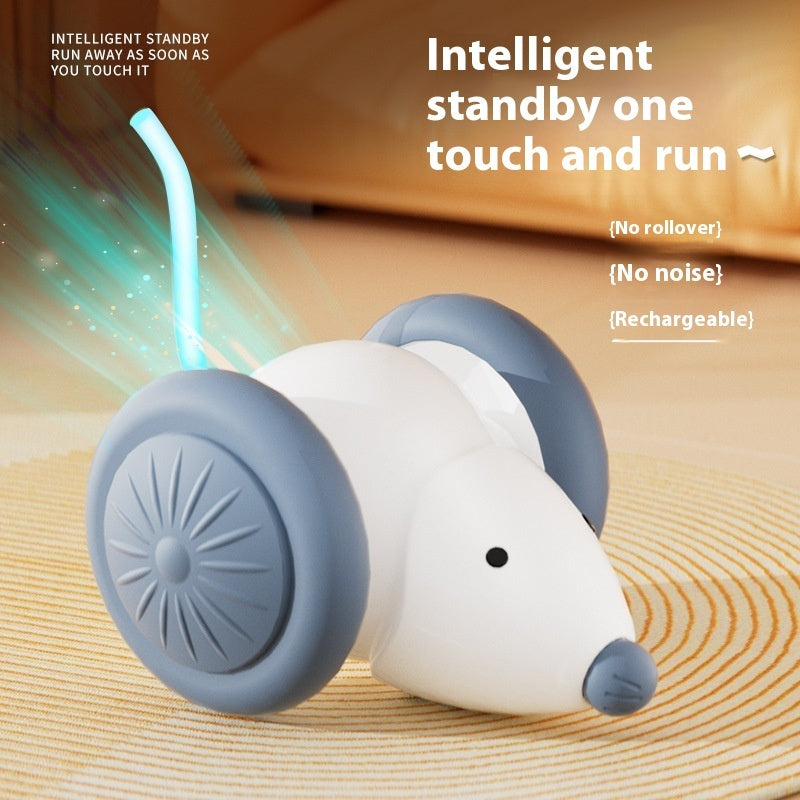 Interactive Electric Cat Toy – Smart Mouse Car with Obstacle Avoidance