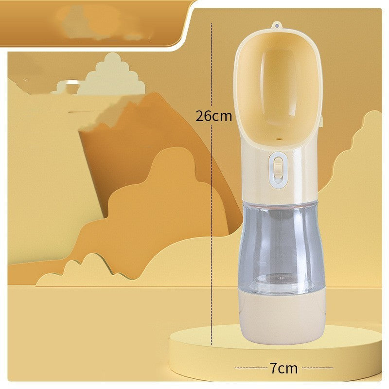 2-in-1 Portable Dog Water Bottle & Bowl – Travel Pet Feeder for Outdoor Walks