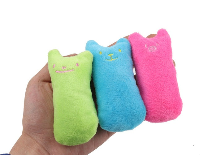 Catnip Plush Toy Pillow – Interactive Cat Chew & Bite Cushion
