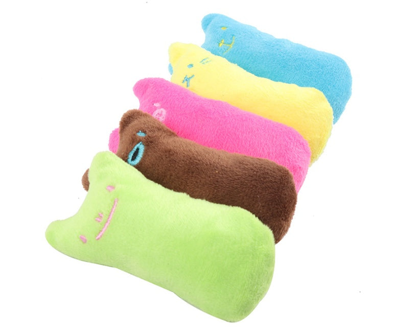 Catnip Plush Toy Pillow – Interactive Cat Chew & Bite Cushion