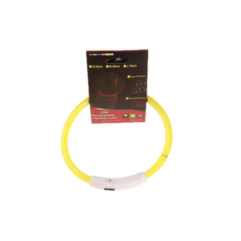 Light-Up Dog Collar – USB Charging, Neon Glow Safety for Night Walking