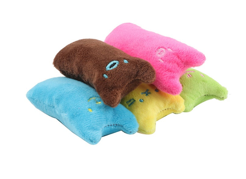 Catnip Plush Toy Pillow – Interactive Cat Chew & Bite Cushion