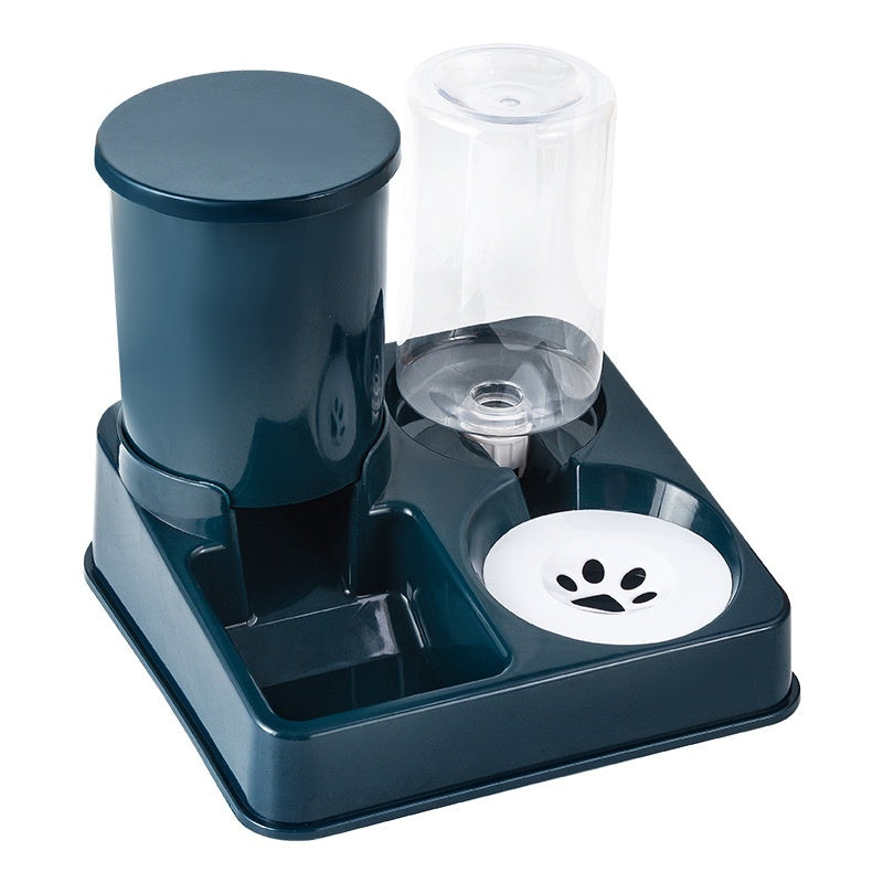 Double Cat Bowl – Automatic Water Dispenser & Food Feeder