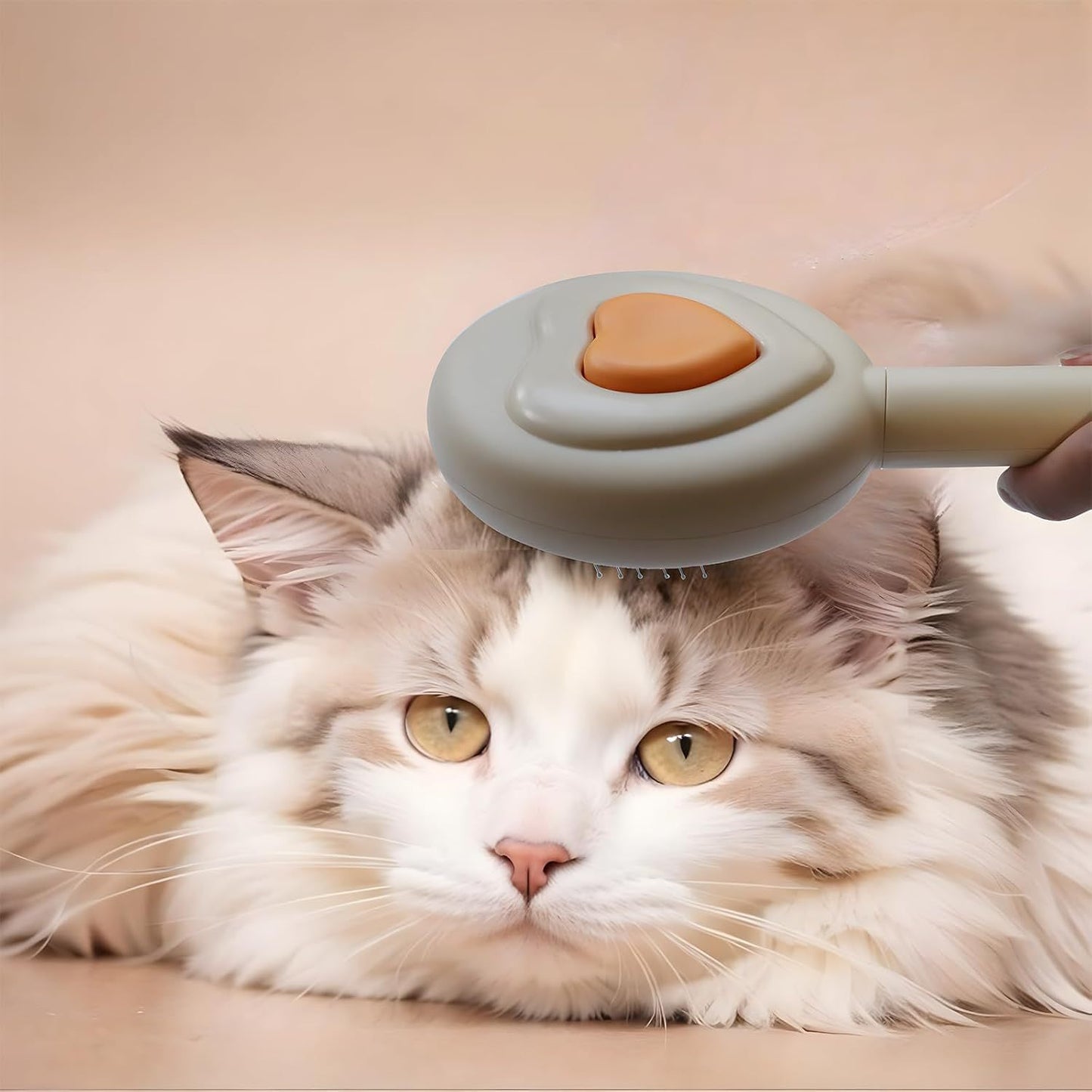 Pet Grooming Comb – One-Click Hair Removal Brush for Cats & Dogs