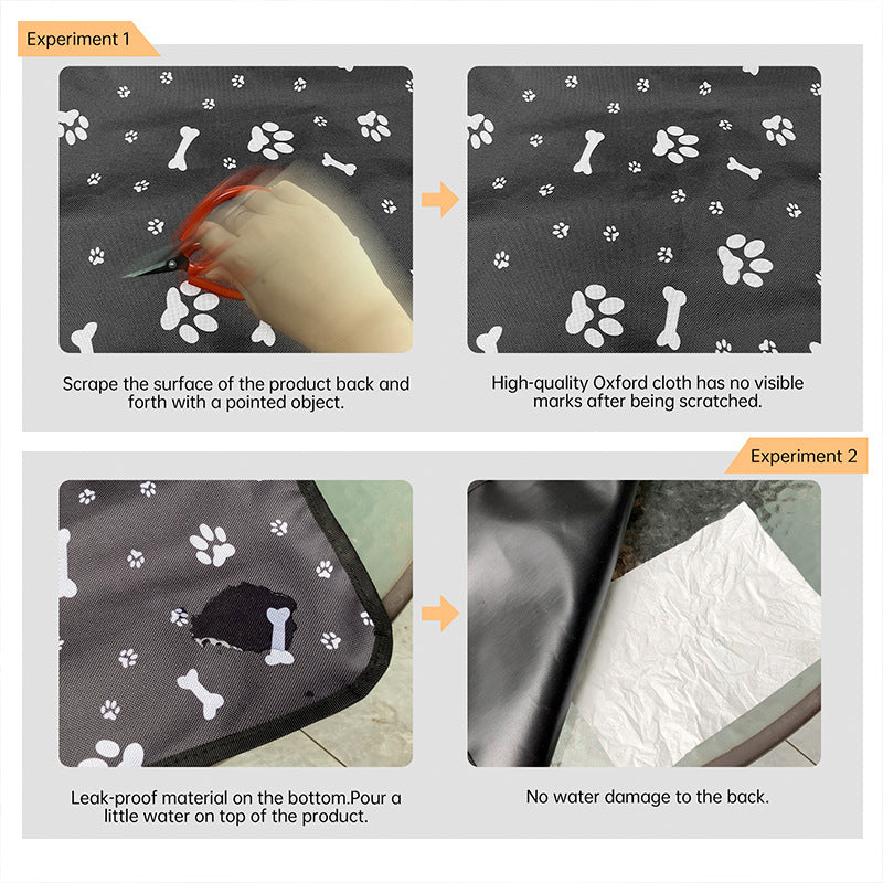“Pet Car Seat Cover Waterproof – Dog & Cat Sleeping Mat, Anti-Dirty Travel Protector”