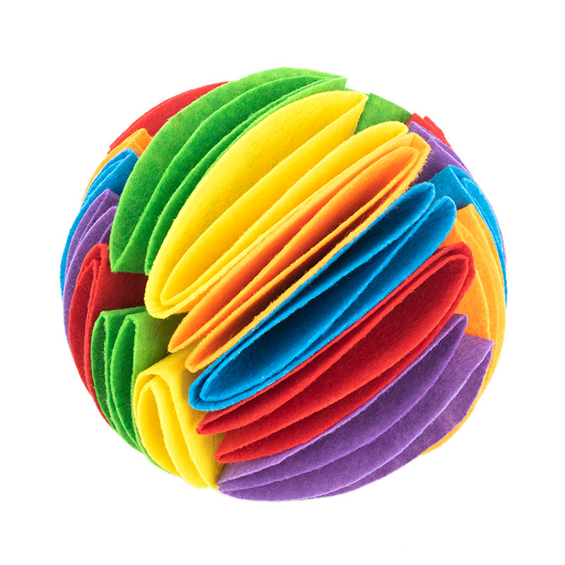 Foldable Dog Snuffle Ball – IQ Training & Feeding Toy for Dogs