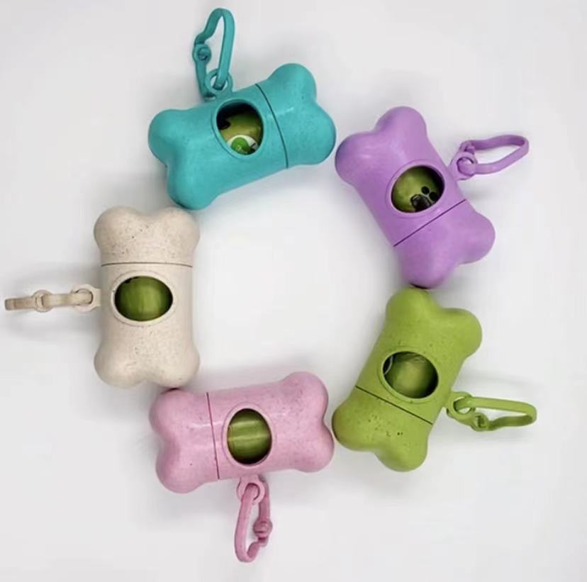 Portable Bone-Shaped Pet Waste Bag Holder – Eco Poop Dispenser for Dogs
