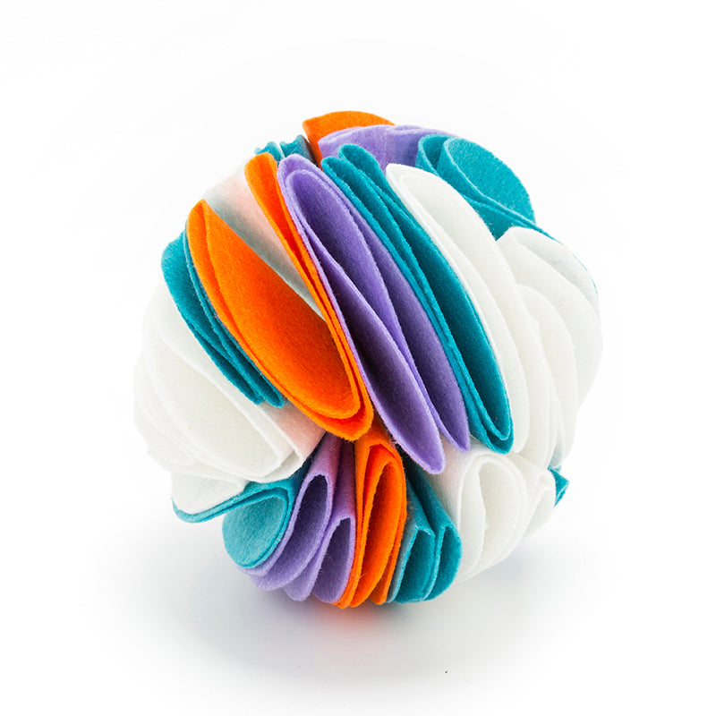 Foldable Dog Snuffle Ball – IQ Training & Feeding Toy for Dogs