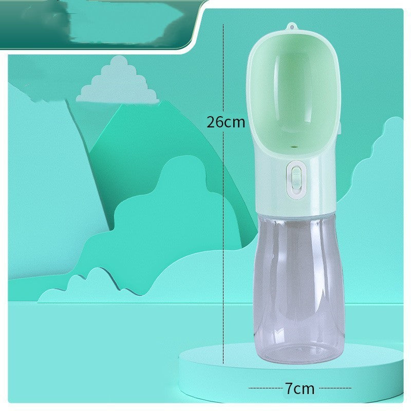 2-in-1 Portable Dog Water Bottle & Bowl – Travel Pet Feeder for Outdoor Walks
