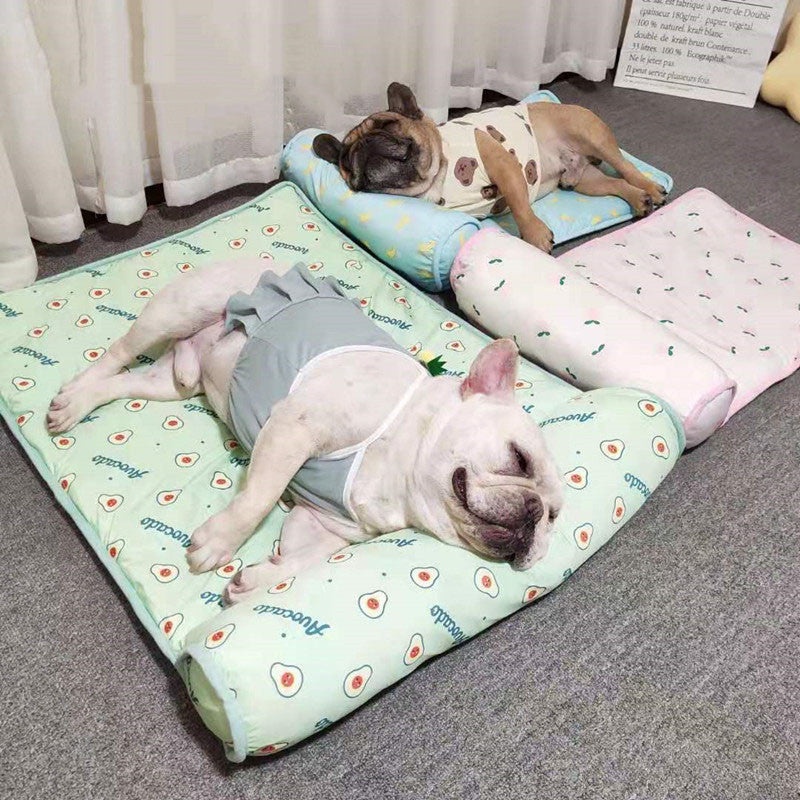 Portable Cooling Dog & Cat Mat – Summer Blanket, Washable Pet Bed