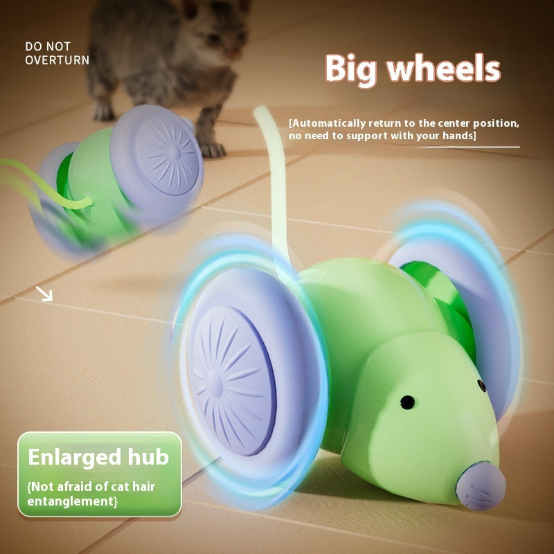 Interactive Electric Cat Toy – Smart Mouse Car with Obstacle Avoidance
