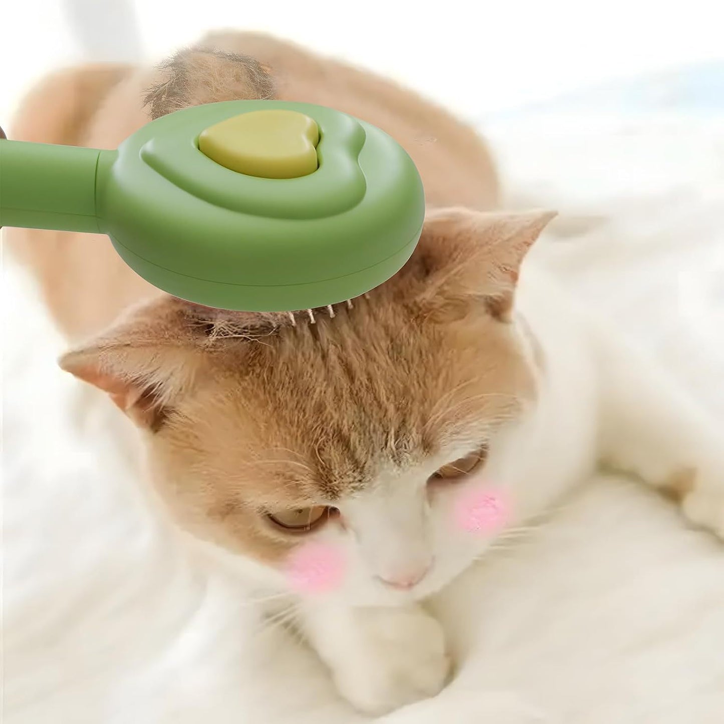 Pet Grooming Comb – One-Click Hair Removal Brush for Cats & Dogs