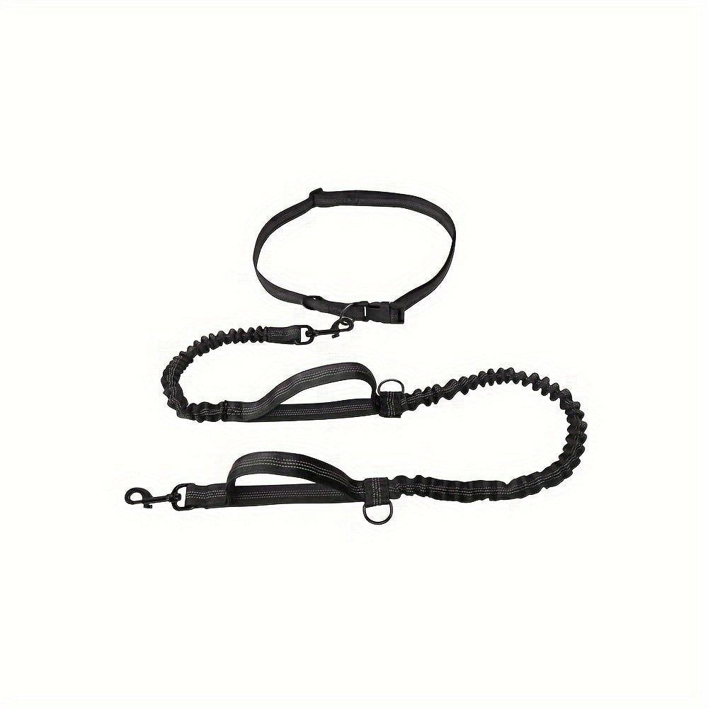 Hands-Free Dog Leash – Run, Walk & Train Comfortably | Adjustable Waist Belt, Durable Nylon