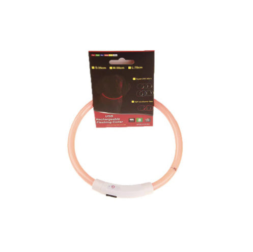 Light-Up Dog Collar – USB Charging, Neon Glow Safety for Night Walking