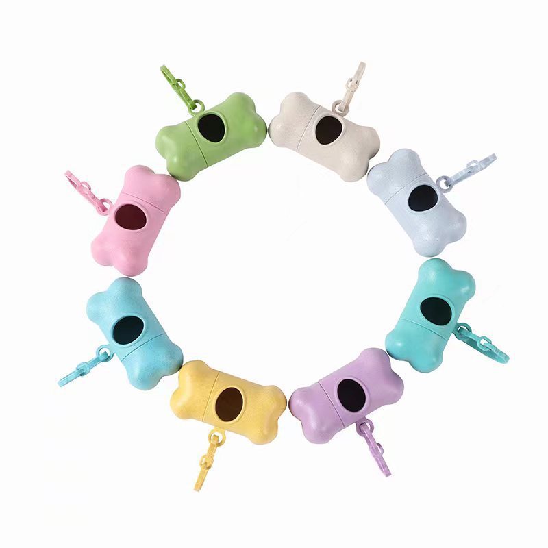 Portable Bone-Shaped Pet Waste Bag Holder – Eco Poop Dispenser for Dogs