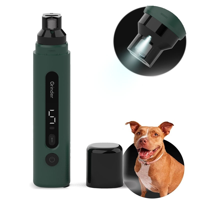 Rechargeable Dog & Cat Nail Grinder – Electric Pet Nail Trimmer, Quiet 5-Speed Claw Care Tool