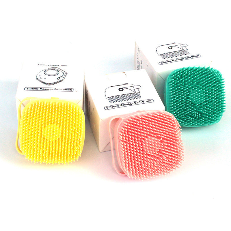 2-in-1 Silicone Pet Bath & Massage Glove – Shampoo Dispensing Grooming Brush for Dogs & Cats