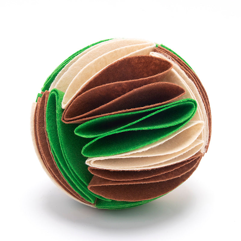 Foldable Dog Snuffle Ball – IQ Training & Feeding Toy for Dogs