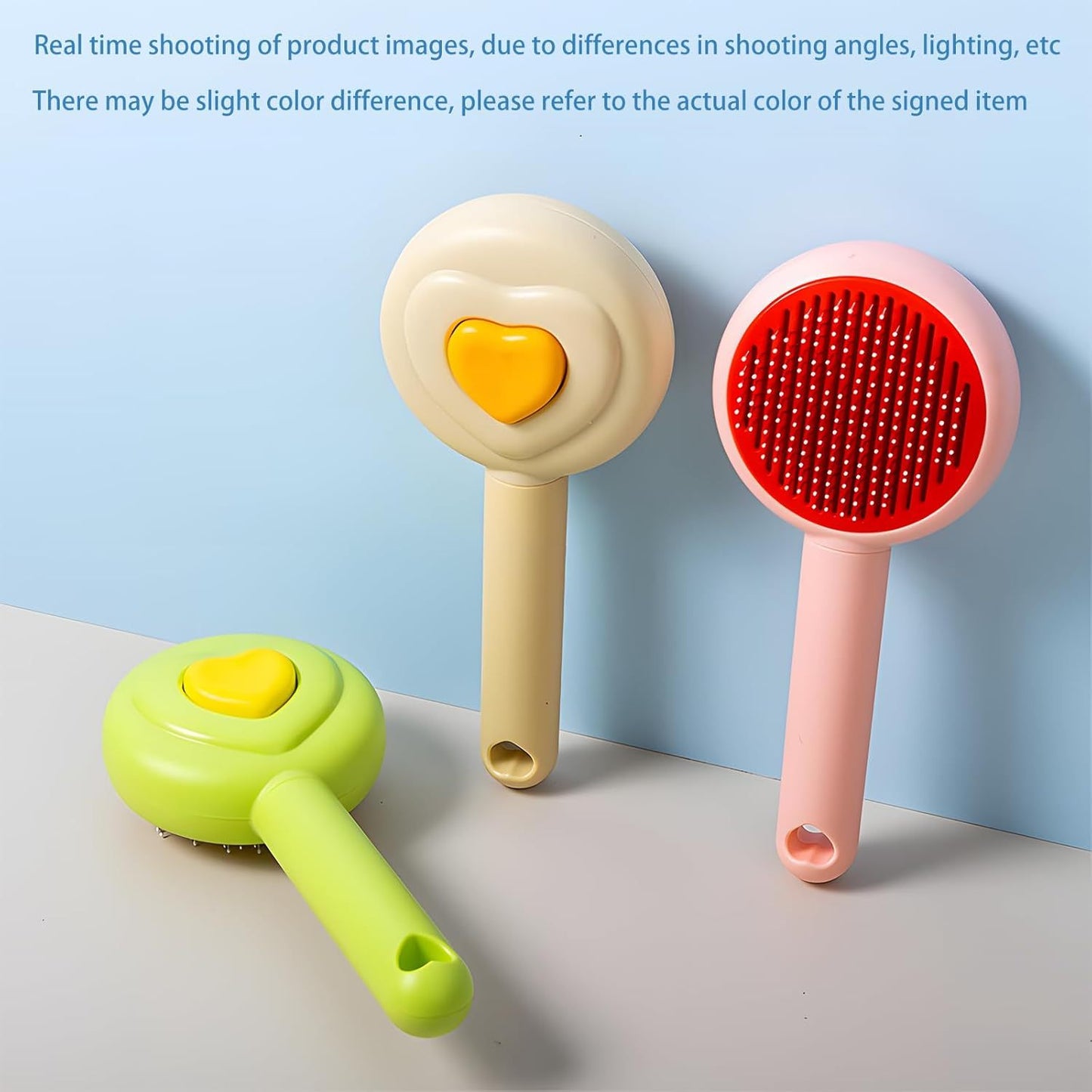 Pet Grooming Comb – One-Click Hair Removal Brush for Cats & Dogs