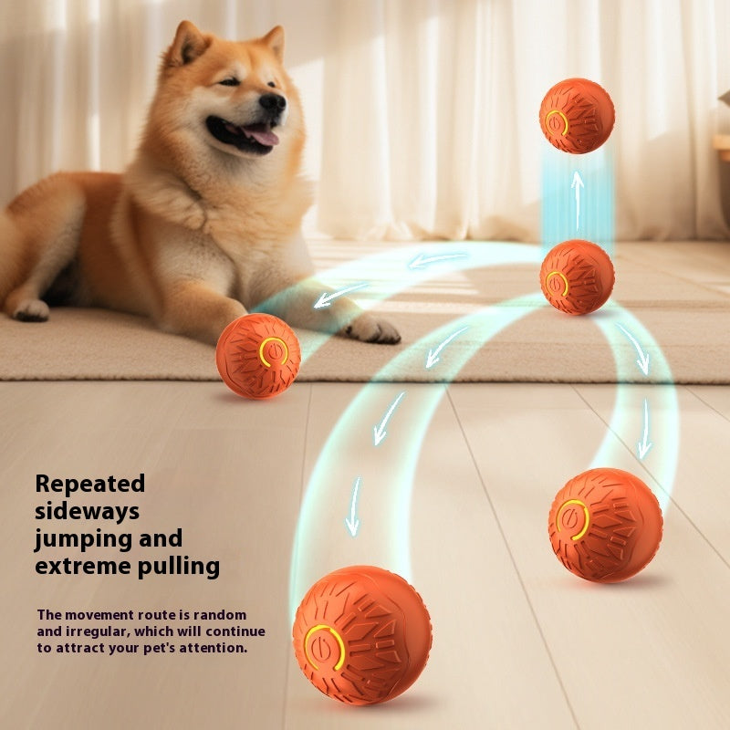 Interactive Electric Jumping Ball – Automatic Dog Teasing & Training Toy with Lights