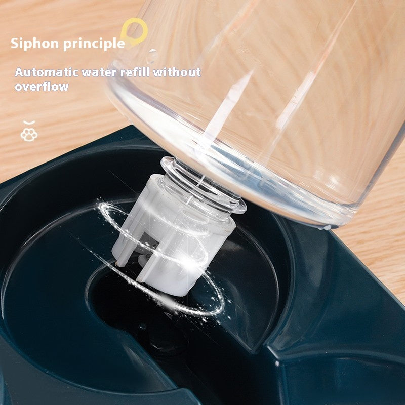 Double Cat Bowl – Automatic Water Dispenser & Food Feeder