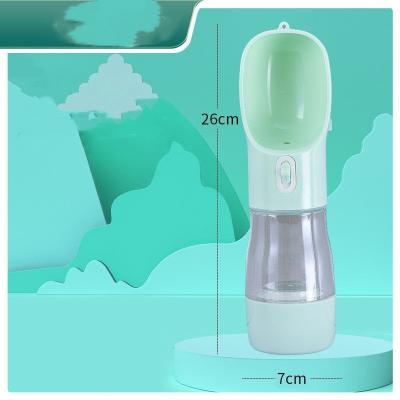 2-in-1 Portable Dog Water Bottle & Bowl – Travel Pet Feeder for Outdoor Walks