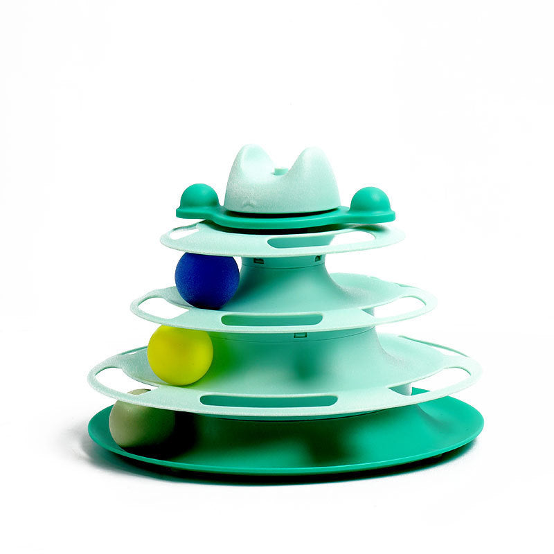 Interactive Cat Space Tower – Multi-Level Play Board Toy