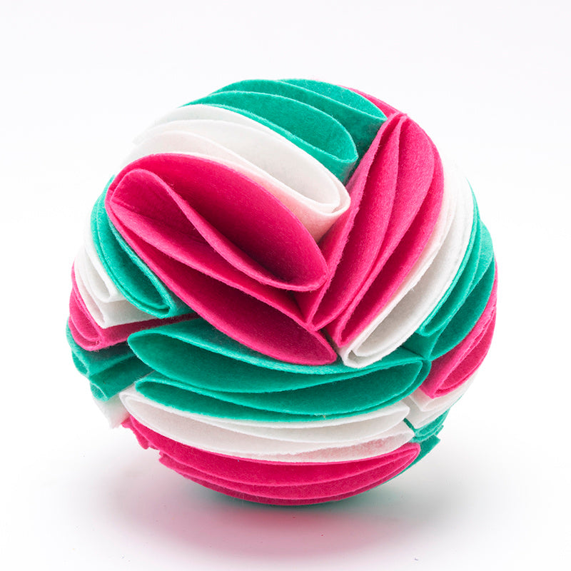 Foldable Dog Snuffle Ball – IQ Training & Feeding Toy for Dogs