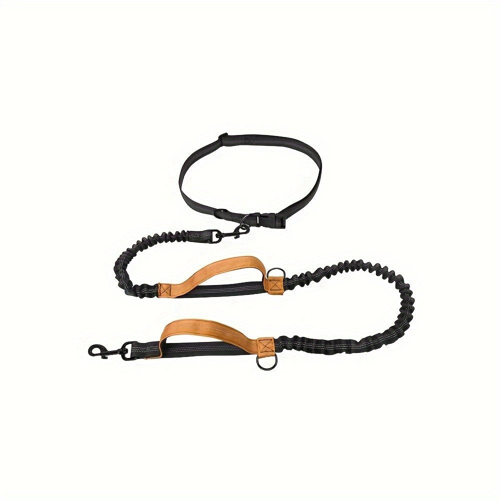 Hands-Free Dog Leash – Run, Walk & Train Comfortably | Adjustable Waist Belt, Durable Nylon