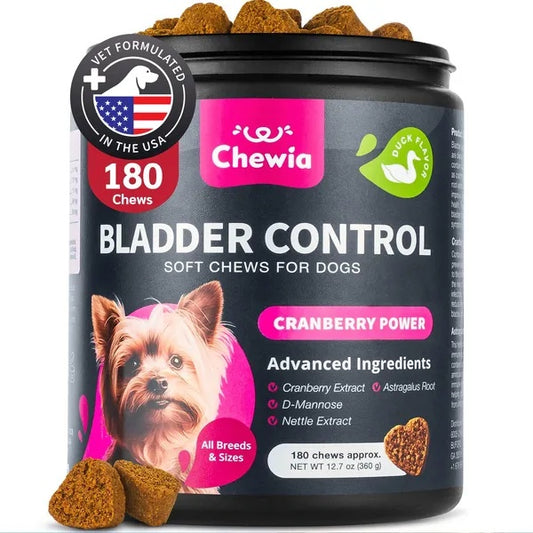Dog Cranberry Supplement – Natural UTI & Bladder Support for Kidney Health
