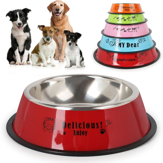 Basics Stainless Steel Dog Bowl, Single