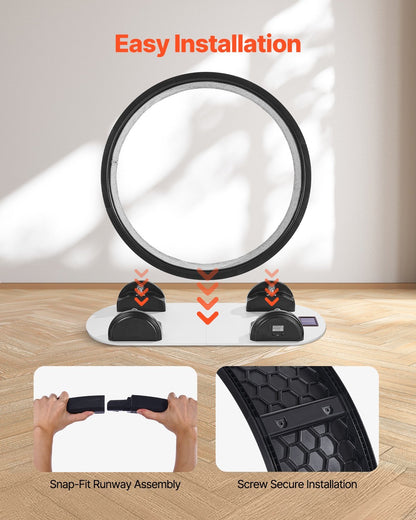 Cat Exercise Wheel with Pedometer – Indoor Treadmill for Healthy & Active Cats