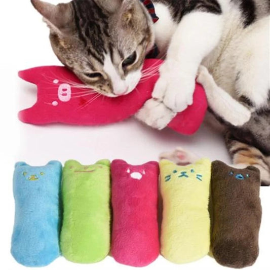 Catnip Plush Toy Pillow – Interactive Cat Chew & Bite Cushion