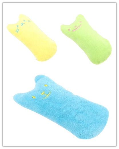 Catnip Plush Toy Pillow – Interactive Cat Chew & Bite Cushion