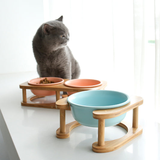 Ceramic Cat Food Bowl – Non-Slip, Easy-Clean Feeding Dish for Cats